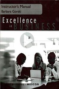 Download Excellence in Business, 3/E (Instructor's Manual) ePub